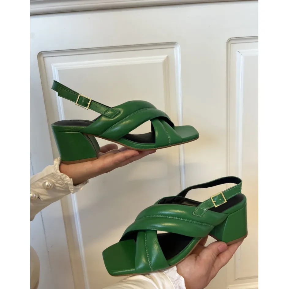 Copenhagen Shoes Sandaler Med Hæl | Stiletter*HEELS AND MORE - Green Heelsand more heels green