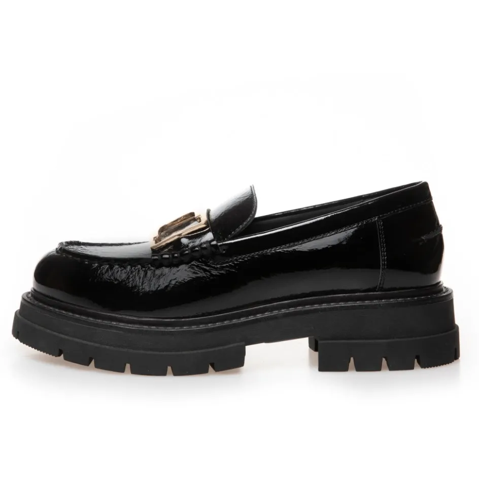 Copenhagen Shoes Loafers*ICONIC WALK PATENT - Black patent