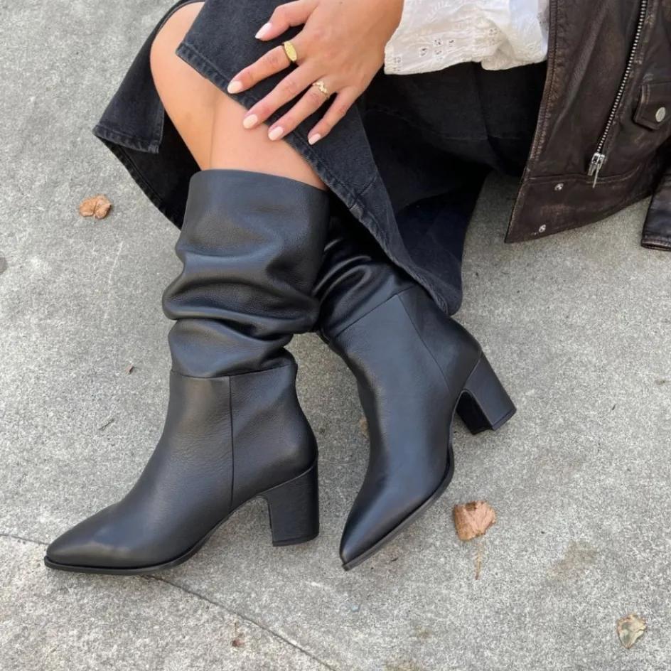Copenhagen Shoes Støvler Med Hæl | Lange Støvler*ILLUSION - Black
