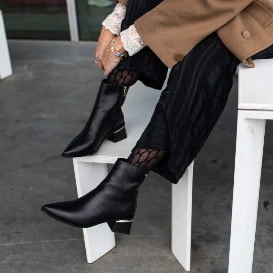 Copenhagen Shoes Støvler Med Hæl | Ankelstøvler*KATIE - BLACK Katieboot black