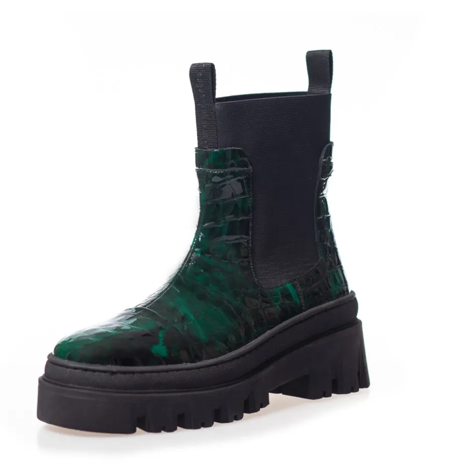 keep_on_dreaming__dark_green_2.webp Copenhagen Shoes Chelsea Boots | Ankelstøvler*KEEP ON DREAMING - DARK GREEN Keepon dreaming boot dark green