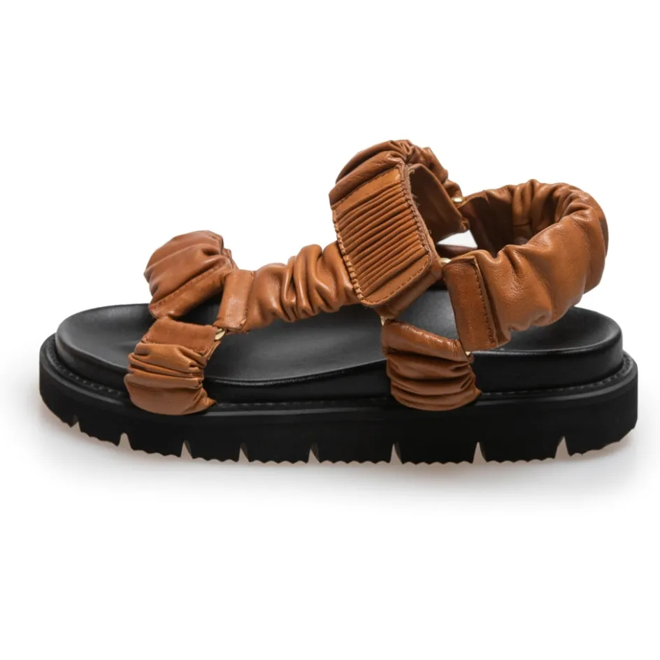 Copenhagen Shoes Flade Sandaler*KEEP WALKING - Cognac