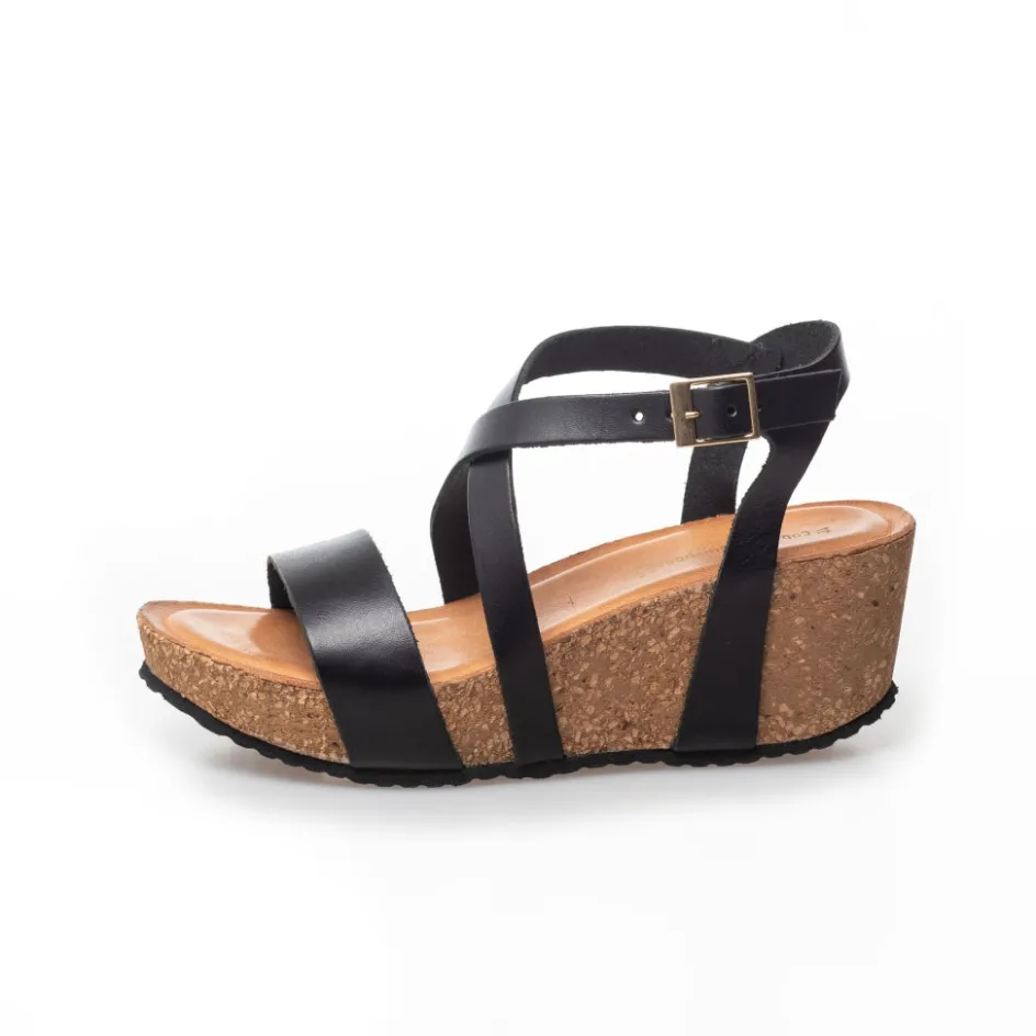 laura___black_2.webp Copenhagen Shoes Sandaler Med Kilehæle*LAURA 22 - BLACK Laura22 sandal black