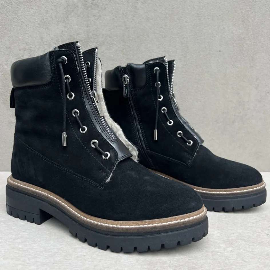 Copenhagen Shoes Ankelstøvler*LEADER FUR - Black Leaderfur boot black