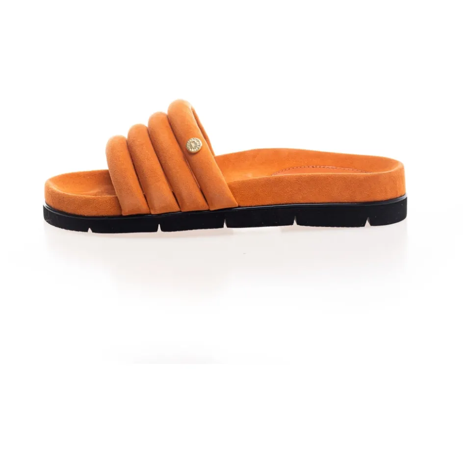 Copenhagen Shoes Flade Sandaler*LEAFS SUEDE - Orange