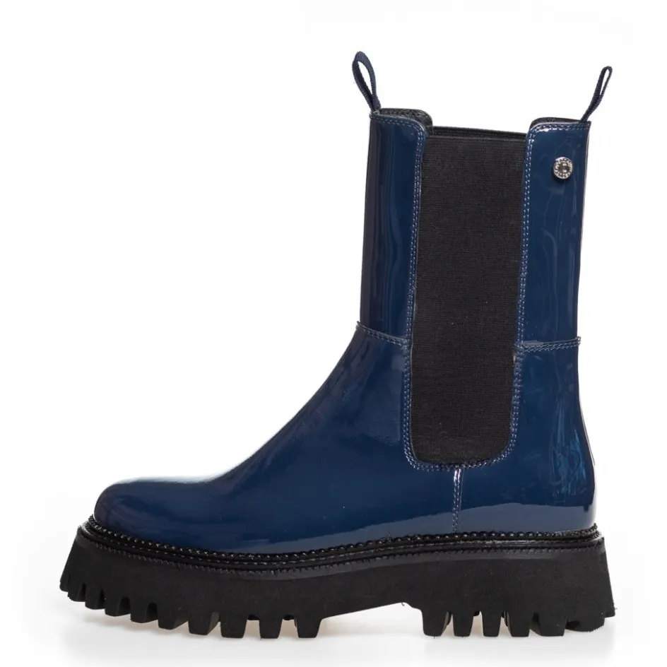 lemon_patent__dark_blue_patent_2.webp Copenhagen Shoes Ankelstøvler*LEMON PATENT - DARK BLUE PATENT Lemonpatent boot dark blue patent