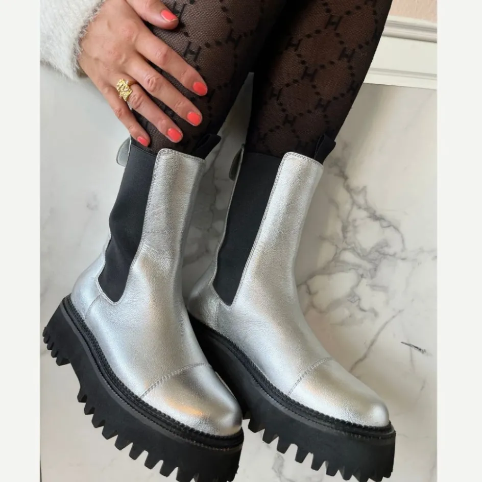 lemon_silver__silver_5.webp Copenhagen Shoes Ankelstøvler*LEMON SILVER - SILVER Lemonsilver boot silver