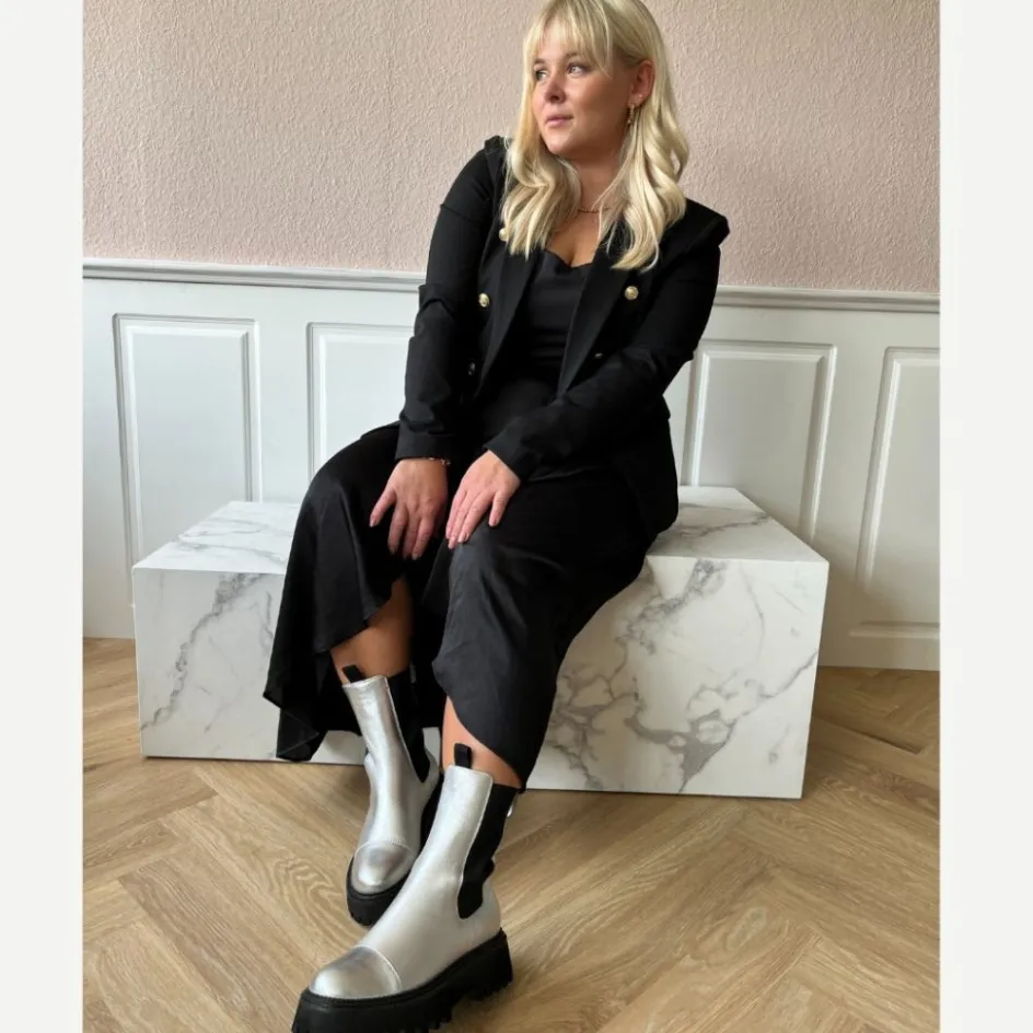 lemon_silver__silver_6.webp Copenhagen Shoes Ankelstøvler*LEMON SILVER - SILVER Lemonsilver boot silver