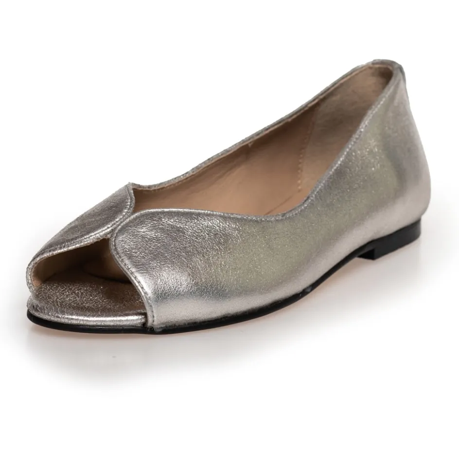 like_a_melody__metallic__white_gold_3.webp Copenhagen Shoes Ballerinasko*LIKE A MELODY - METALLIC - White gold