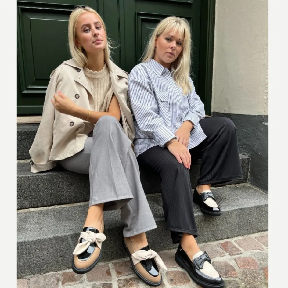 Copenhagen Shoes Loafers*LIKE GOING OUT - BLACK / OFF WHITE / BLACK Likegoing out loafer black off white black