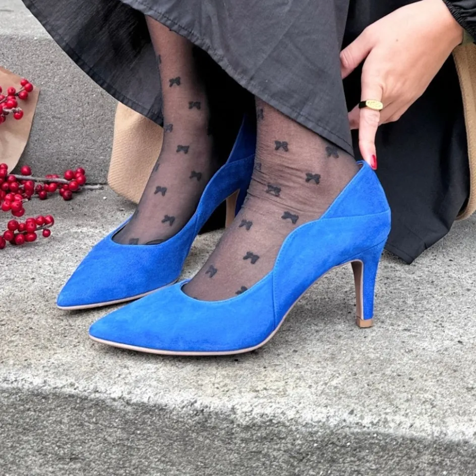 Copenhagen Shoes Stiletter*LOVE AND JOY - ELECTRIC BLUE Loveand joy heels electric blue