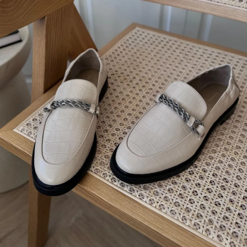 Copenhagen Shoes Loafers*LOVE AND WALK - BEIGE - BEIGE (GREY MORN) Beige grey morn