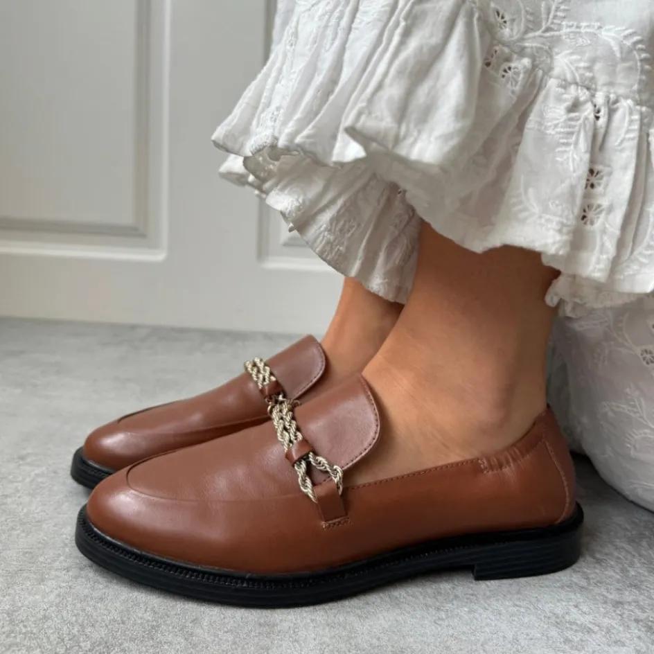 Copenhagen Shoes Loafers*LOVE AND WALK - - Cognac
