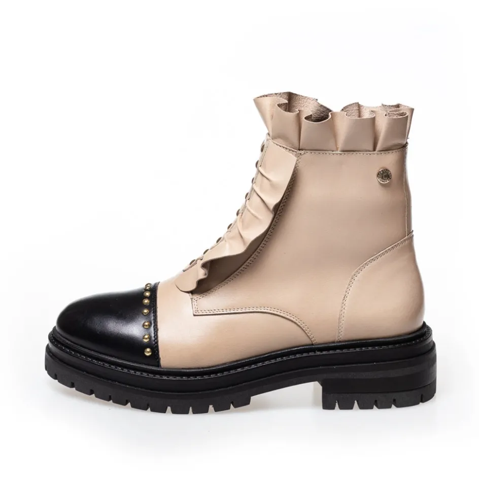 Copenhagen Shoes Ankelstøvler*LOVE ME MULTI - BEIGE W/BEIGE Loveme multi boot beige w beige