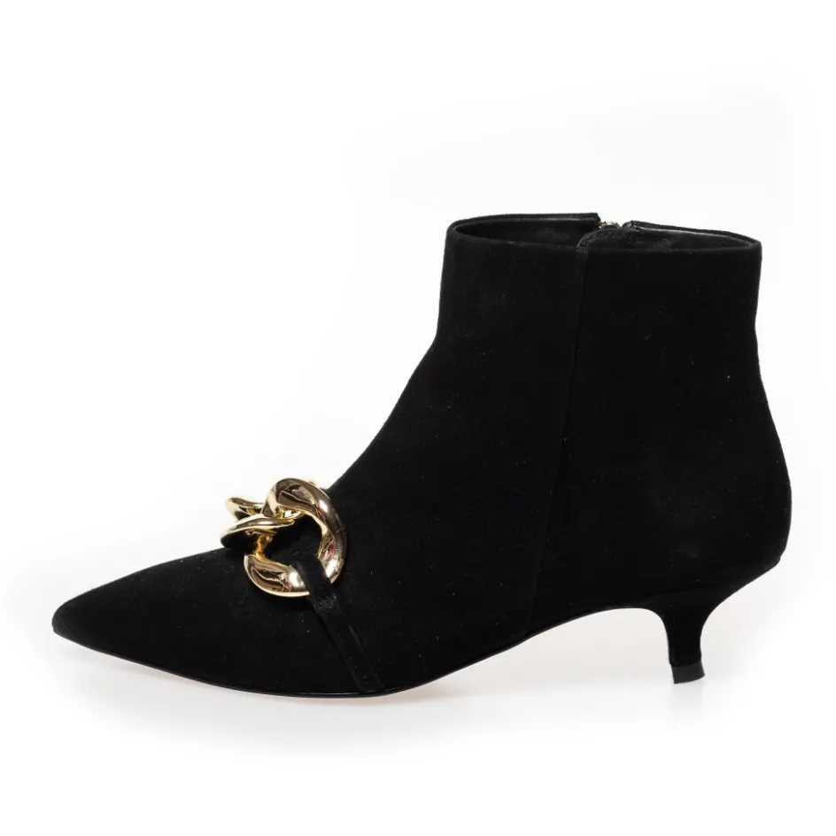 Copenhagen Shoes Støvler Med Hæl | Ankelstøvler*LOVE ME SUEDE - BLACK Loveme suede boot black