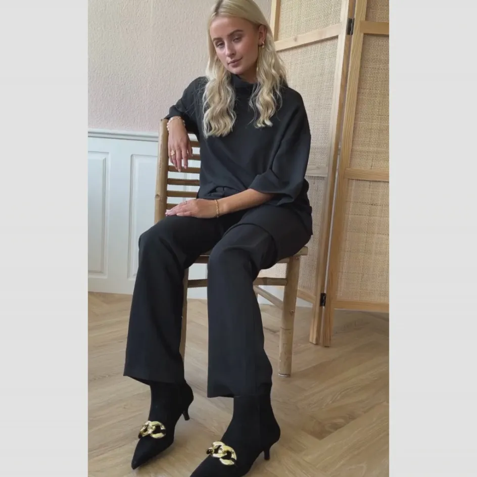 love_me_suede__black_3.webp Copenhagen Shoes Støvler Med Hæl | Ankelstøvler*LOVE ME SUEDE - BLACK Loveme suede boot black
