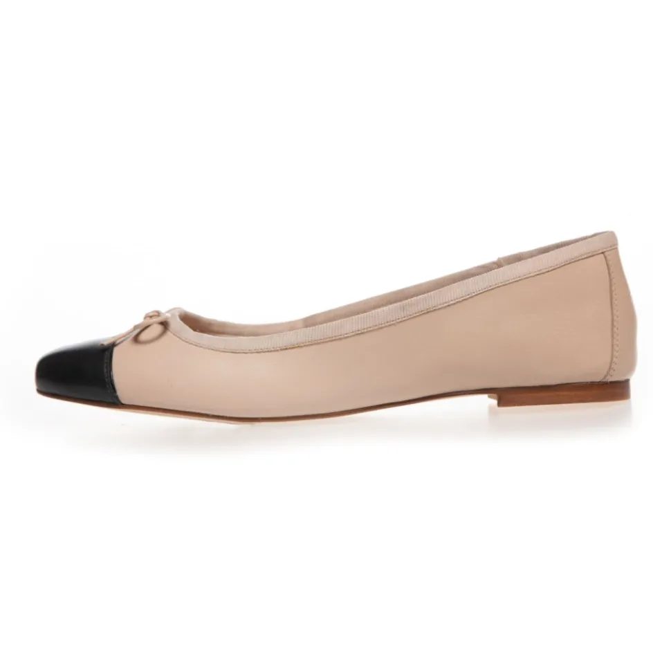 Copenhagen Shoes Ballerinasko*LOVELY - Black Beige Sblack beige