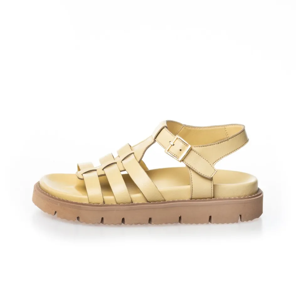 Copenhagen Shoes Flade Sandaler*MAGIC AND GIRLS - PALE BANANA Magicand girls sandal pale banana