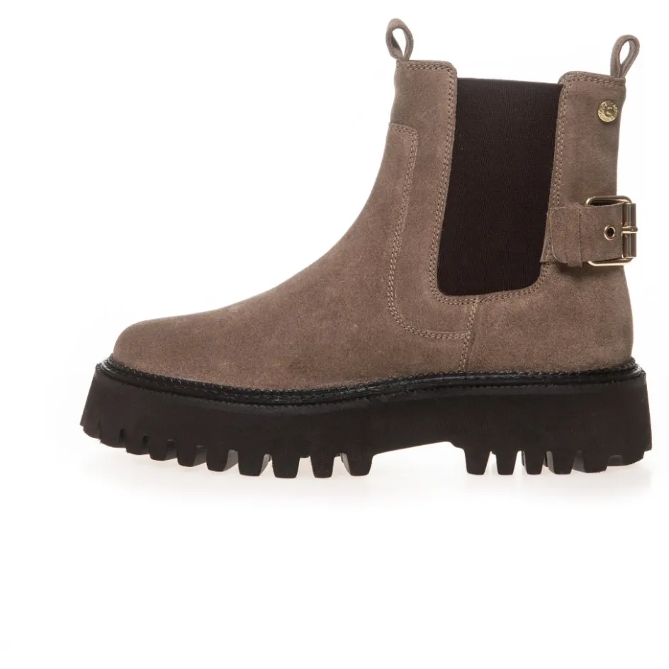 Copenhagen Shoes Ankelstøvler*MAGIC MOMENT - SUEDE - DARK BEIGE (DODO) Magicmoment suede stoevler dark beige dodo