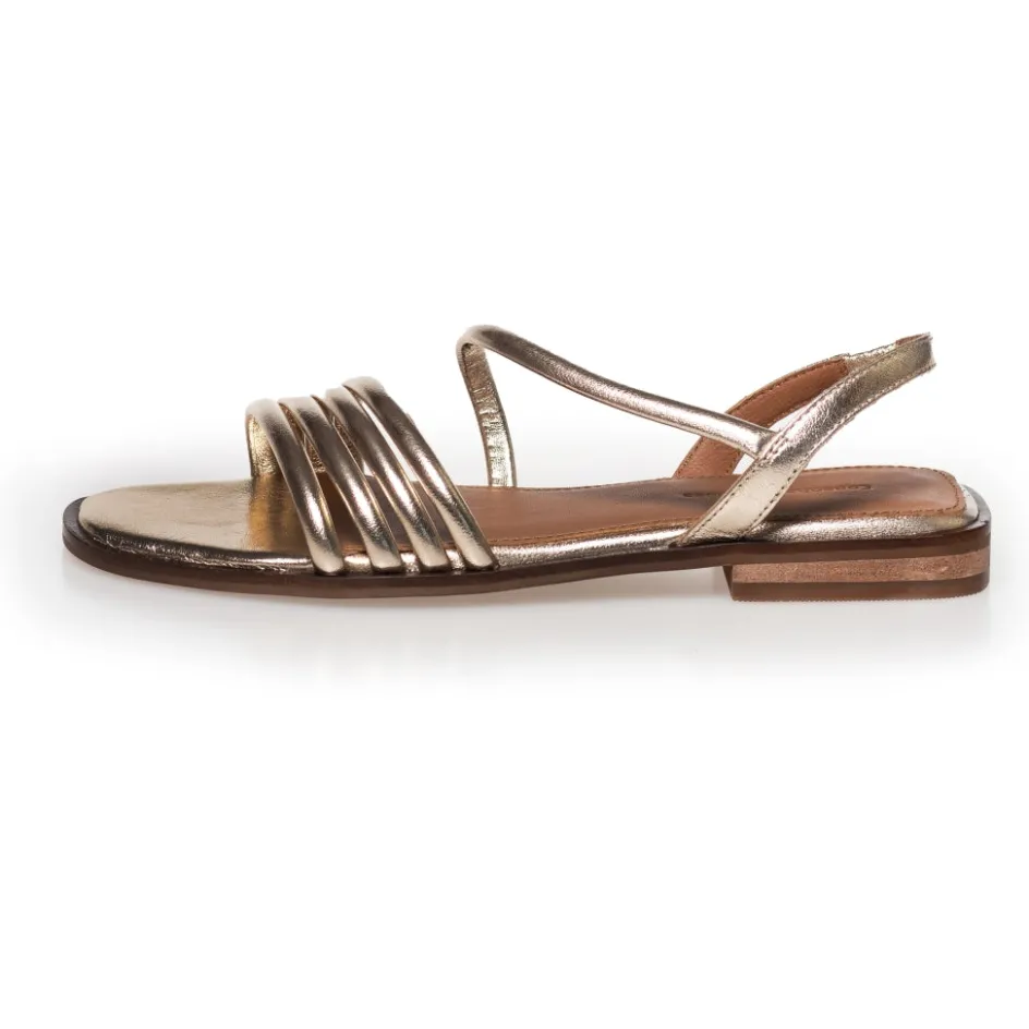 Copenhagen Shoes Flade Sandaler*ME AND YOU - GOLD - Platino