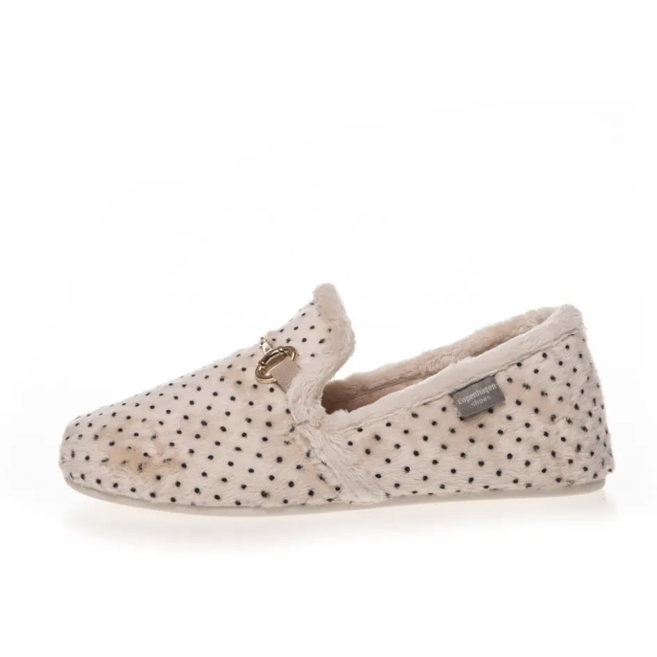 Copenhagen Shoes Hjemmesko*MELANIA DOTS - OFF WHITE Melaniadots homeslipper off white