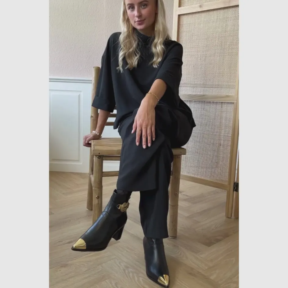 melody__black_4.webp Copenhagen Shoes Støvler Med Hæl | Ankelstøvler*MELODY - BLACK Melodyboot black