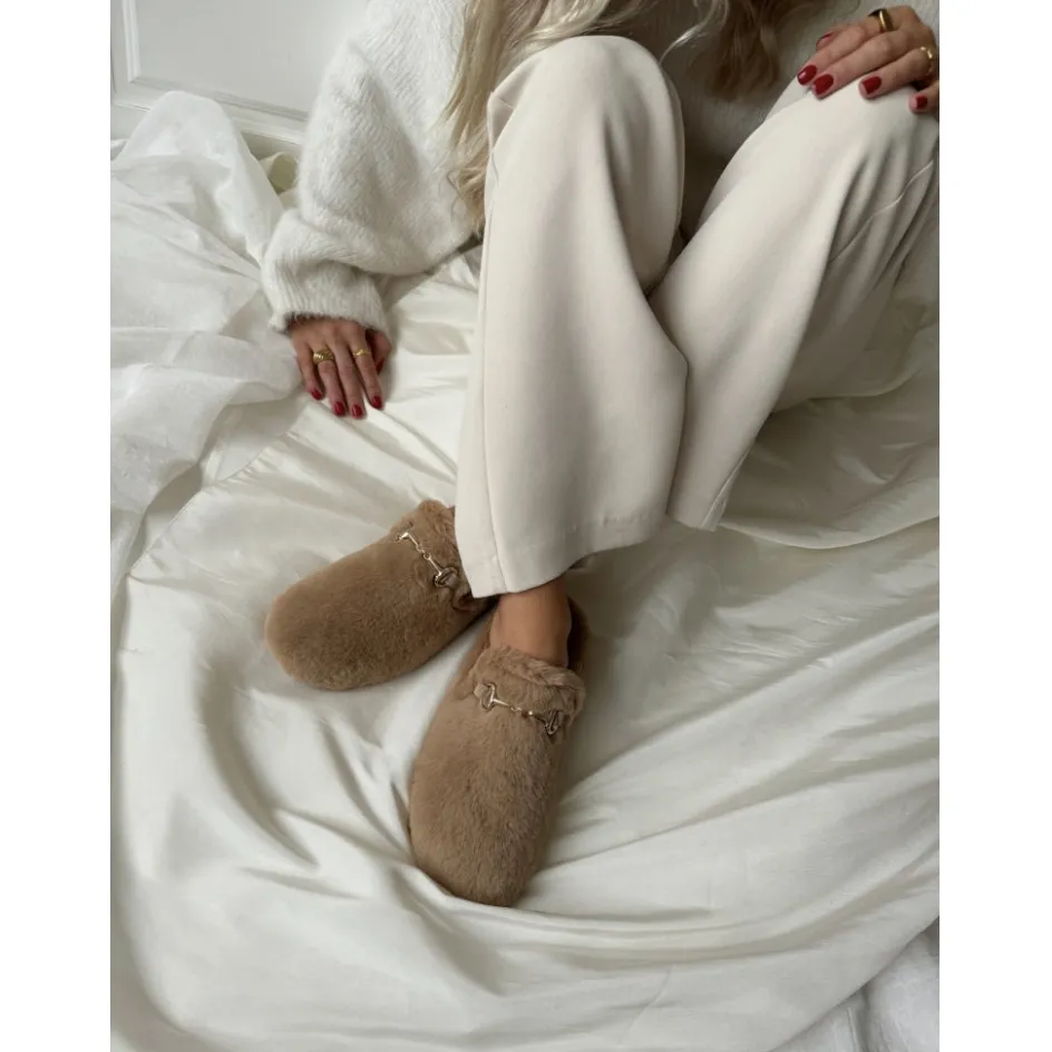 Copenhagen Shoes Hjemmesko*MEMORIES CRUDO - Light Brown Memoriescrudo homeslipper light brown
