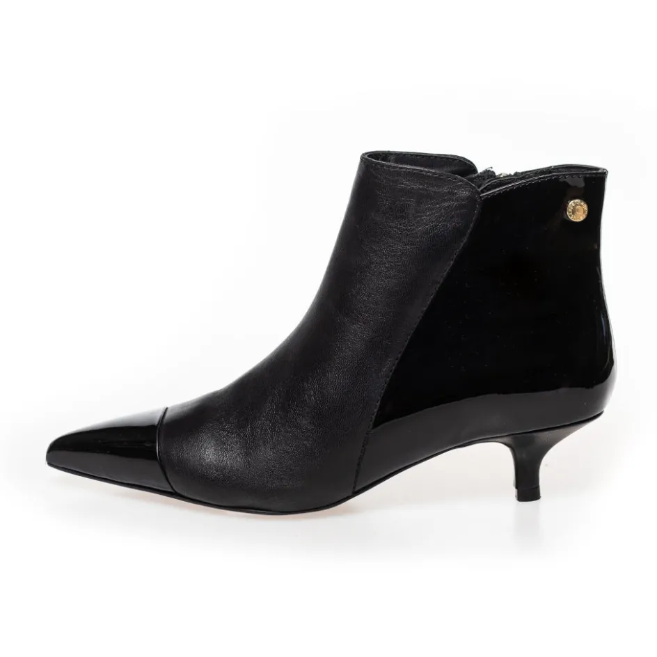 Copenhagen Shoes Støvler Med Hæl | Ankelstøvler*MILAN GIRL - BLACK PATENT Milangirl boot black patent
