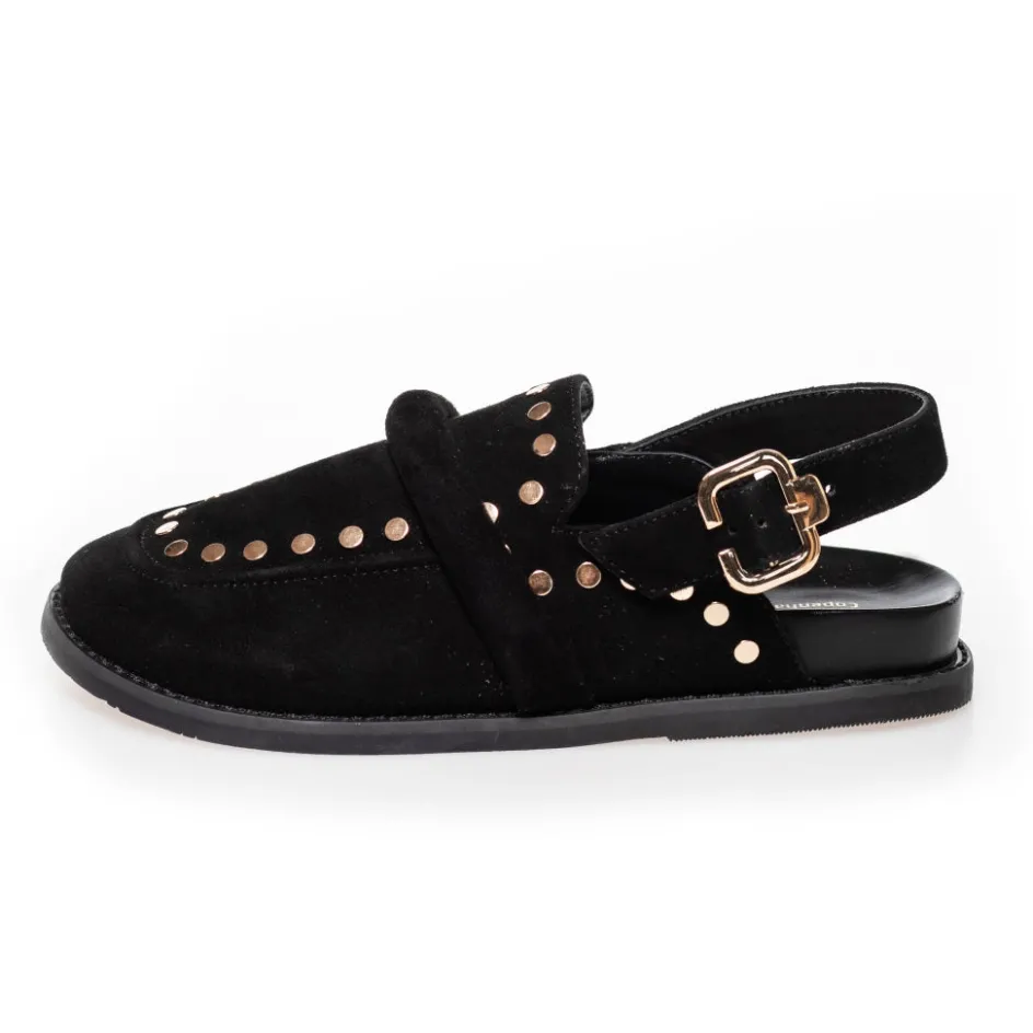 Copenhagen Shoes Mules · Slip Ins*MILLA SHOES - BLACK SUEDE Millashoes loafer black suede