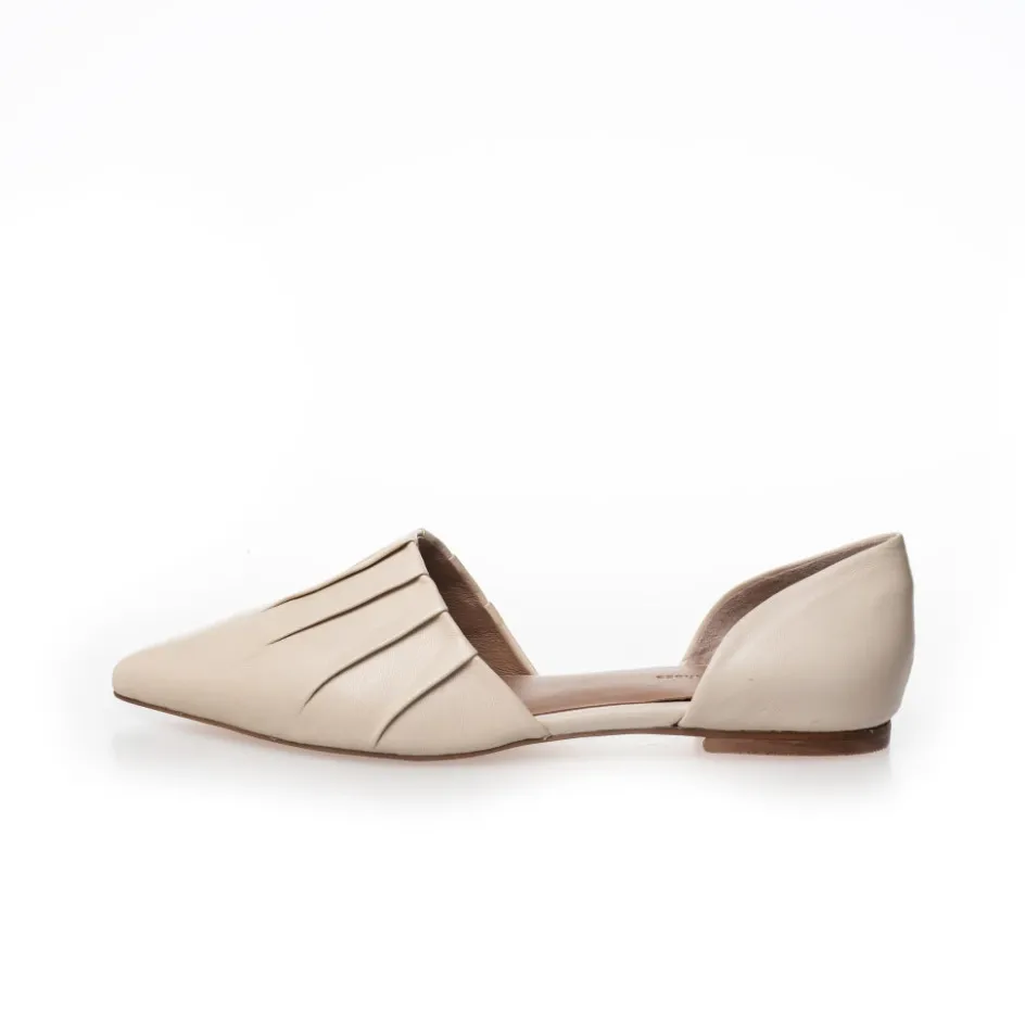 Copenhagen Shoes Ballerinasko*MOON - OFF WHITE (BRICH) Moonloafer off white brich
