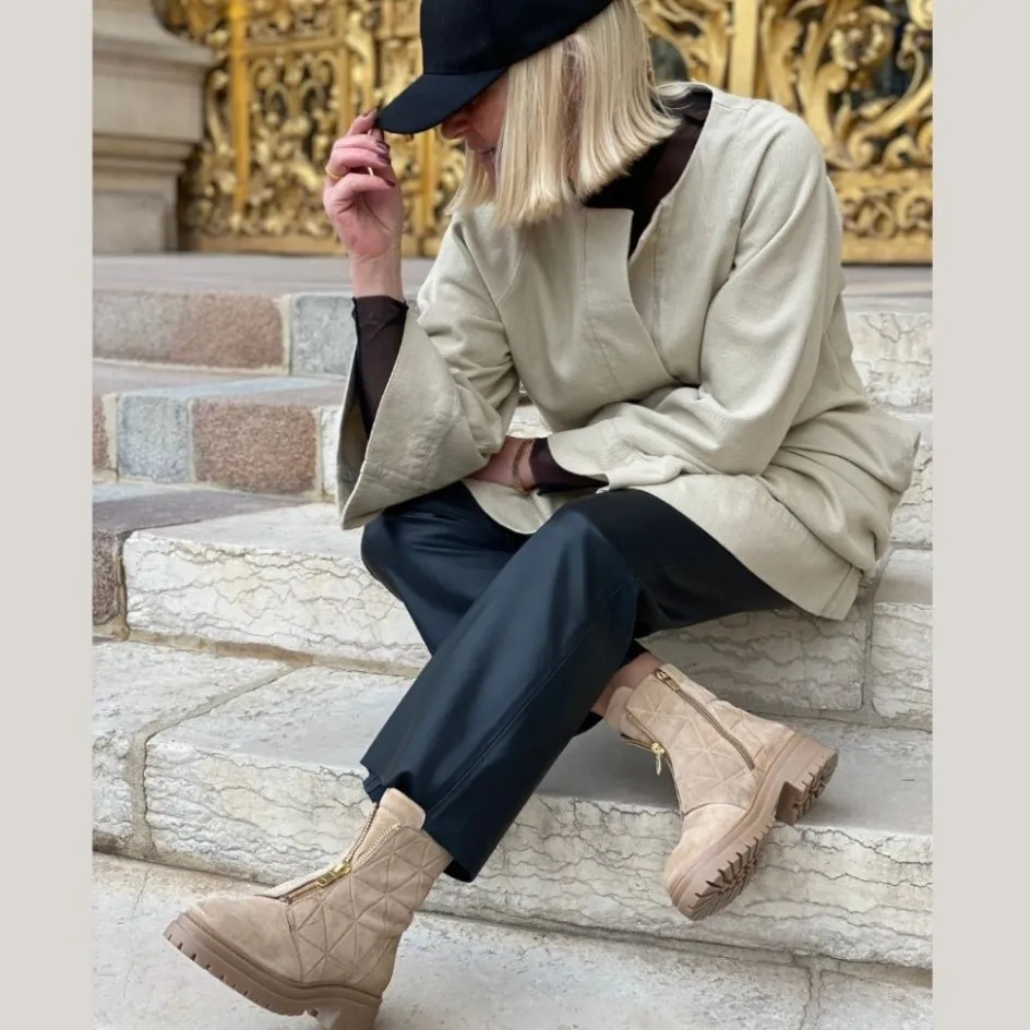 Copenhagen Shoes Ankelstøvler*MOONLIGHT SUEDE - SAND Moonlightsuede boot sand