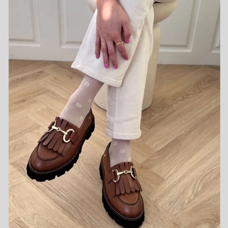 Copenhagen Shoes Loafers*MOVE ME - COGNAC Moveme loafer cognac