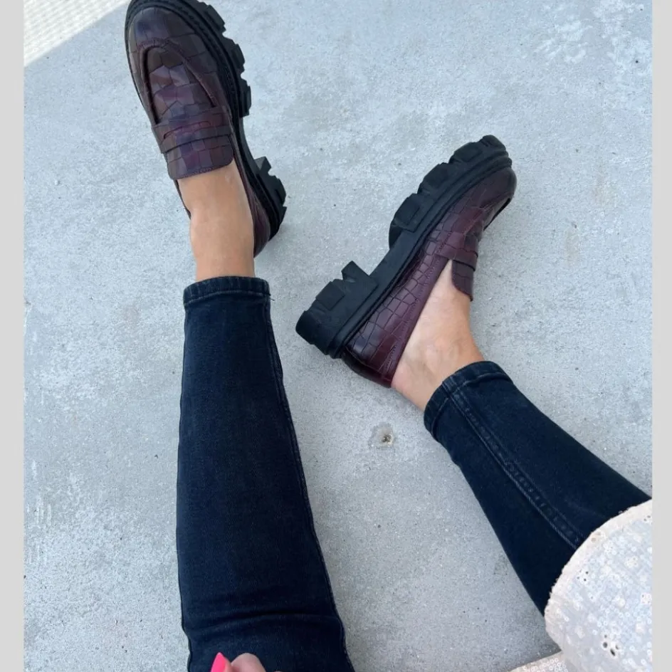 Copenhagen Shoes Loafers*MOVE ON - BORDEAUX Moveon loafer bordeaux