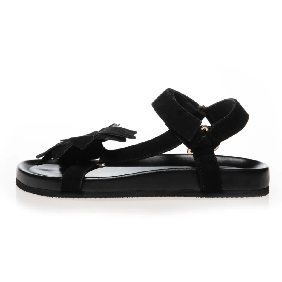 my_flowers__black_4.webp Copenhagen Shoes Flade Sandaler*MY FLOWERS - Black