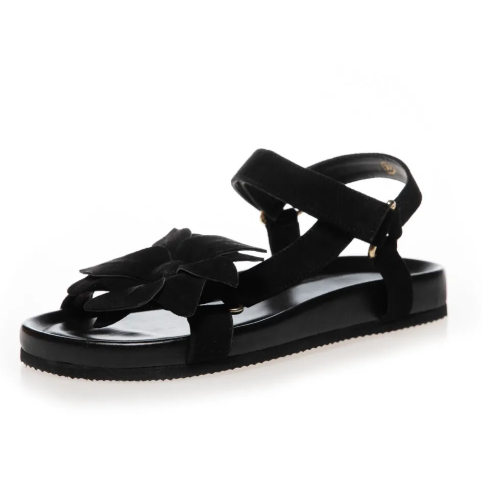 my_flowers__black_6.webp Copenhagen Shoes Flade Sandaler*MY FLOWERS - Black