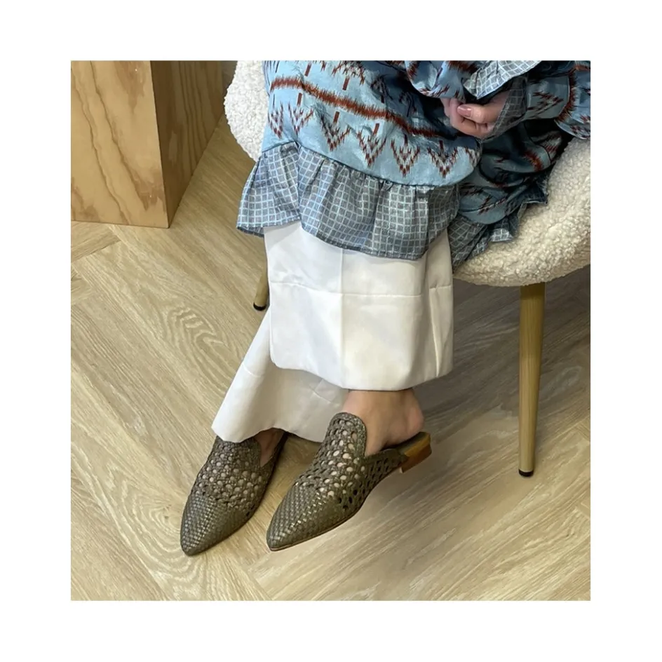 Copenhagen Shoes Loafers*MY GAME 23 - ARMY (SALVIA) Mygame 23 slippers army salvia