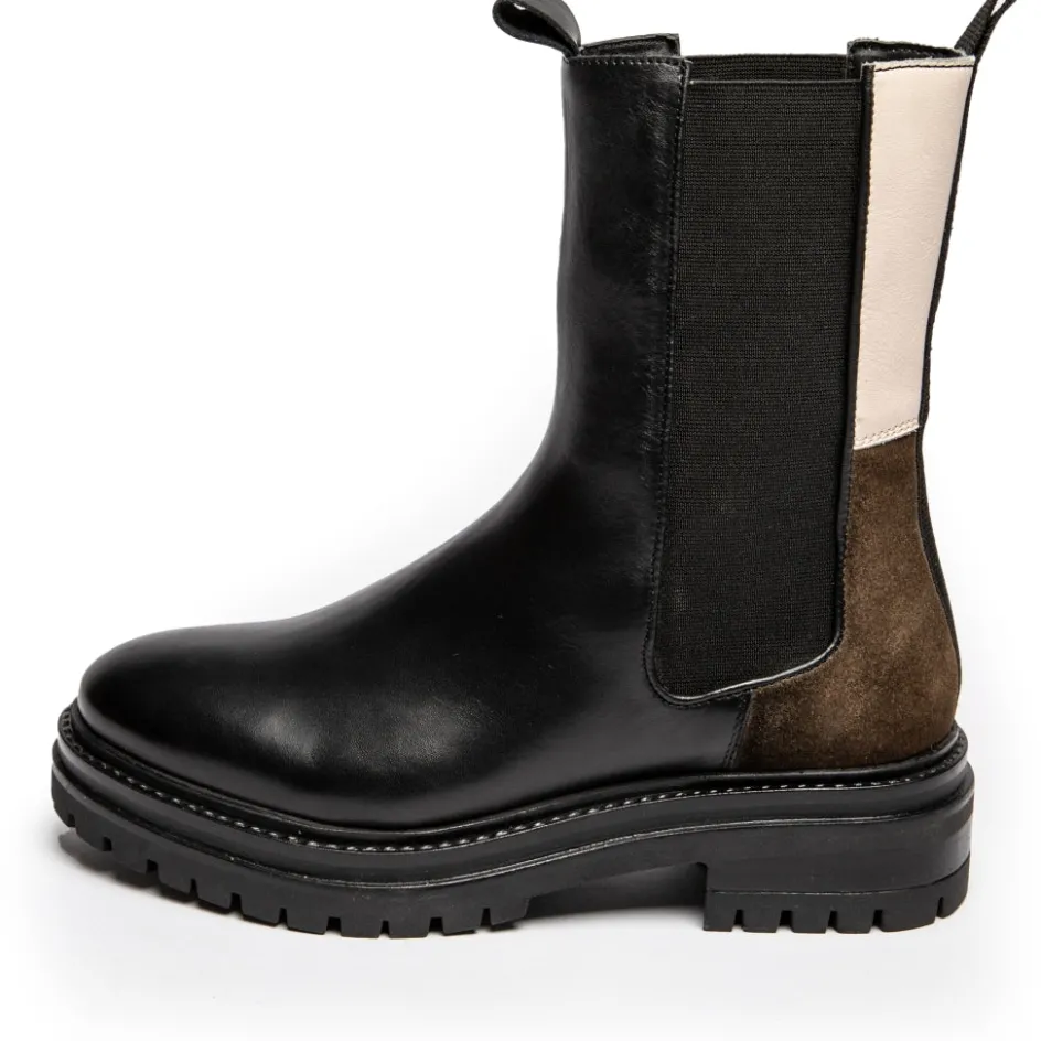 Copenhagen Shoes Chelsea Boots | Ankelstøvler*NEW CHESSNY COMBI - Black Newchessny combi boot black