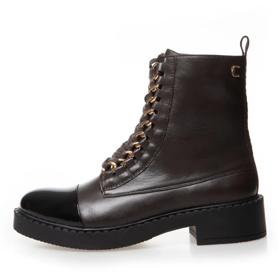 Copenhagen Shoes Ankelstøvler*NEW ROCK MULTI - BROWN/BLACK Newrock multi stoevler brown black