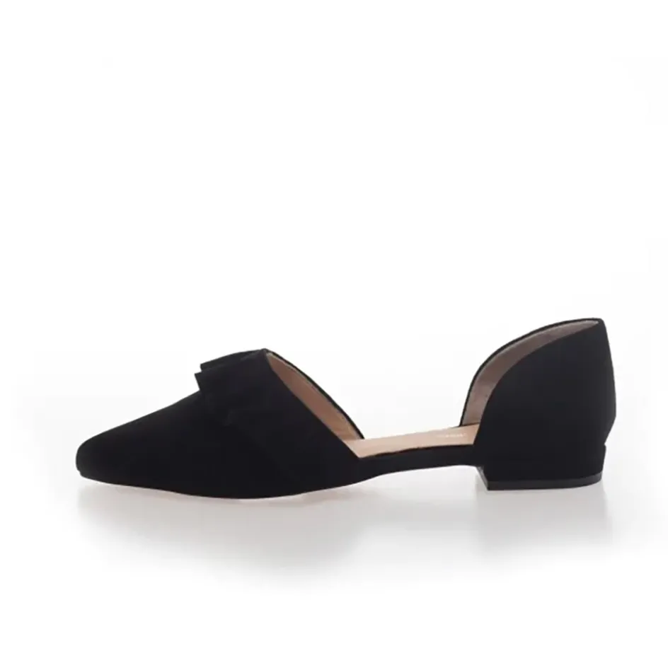 Copenhagen Shoes Ballerinasko*NEW ROMANCE 23 - SUEDE - Black