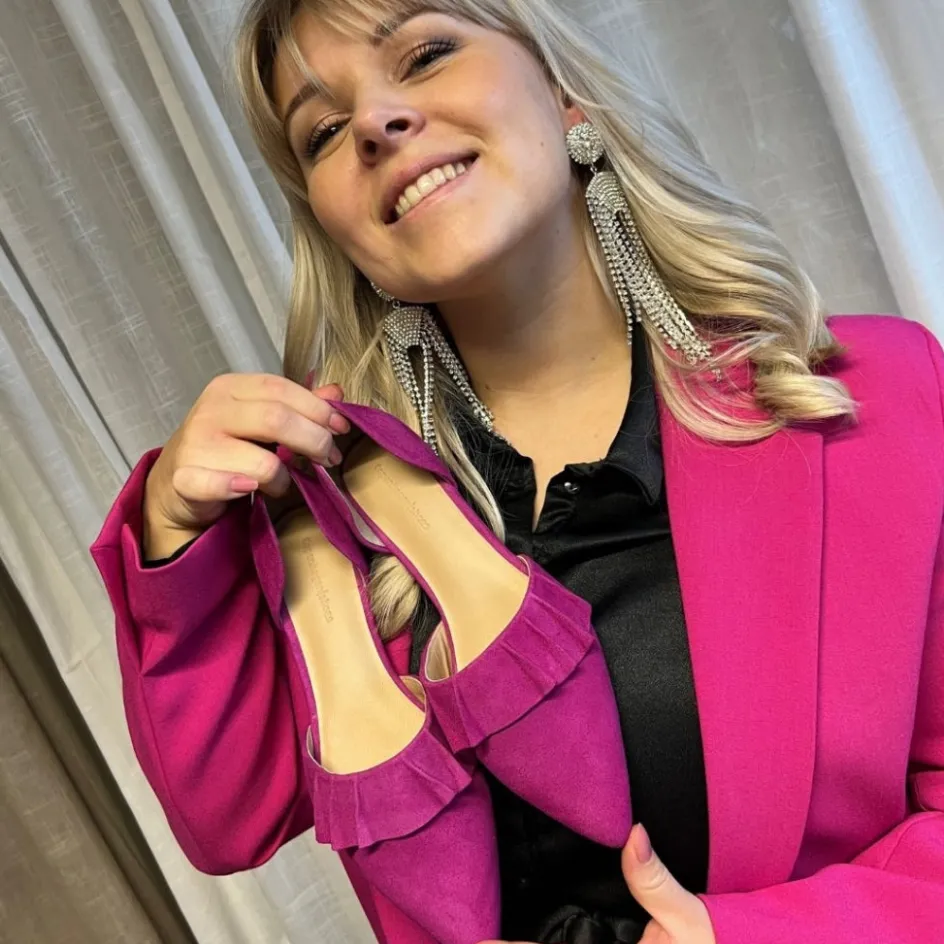 new_romance___suede__pink_4.webp Copenhagen Shoes Ballerinasko*NEW ROMANCE 23 - SUEDE - Pink