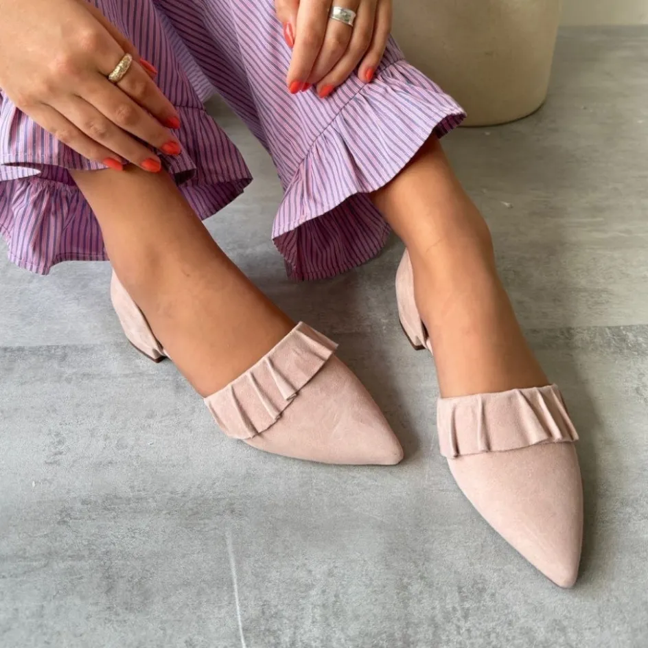 new_romance___suede__rosa_5.webp Copenhagen Shoes Ballerinasko*NEW ROMANCE 23 - SUEDE - Rosa