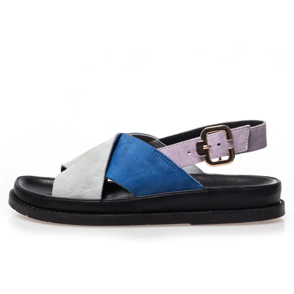 new_stronger___suede__bluelavender_6.webp Copenhagen Shoes Flade Sandaler*NEW STRONGER 23 - SUEDE - BLUE/LAVENDER Newstronger 23 suede sandal blue lavender