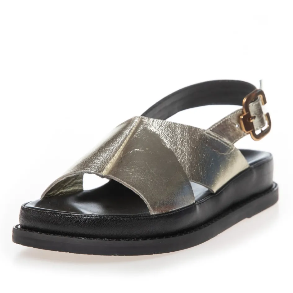 new_stronger__gold__gold_6.webp Copenhagen Shoes Flade Sandaler*NEW STRONGER - - Gold