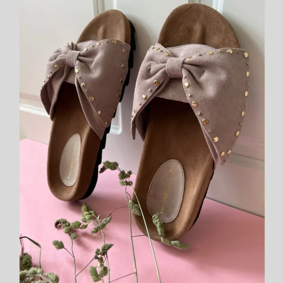 Copenhagen Shoes Flade Sandaler*NOVA Studs - Nude