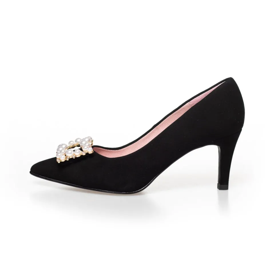 Copenhagen Shoes Stiletter*PEARLS AND DIAMONDS - BLACK Pearlsand diamonds heels black