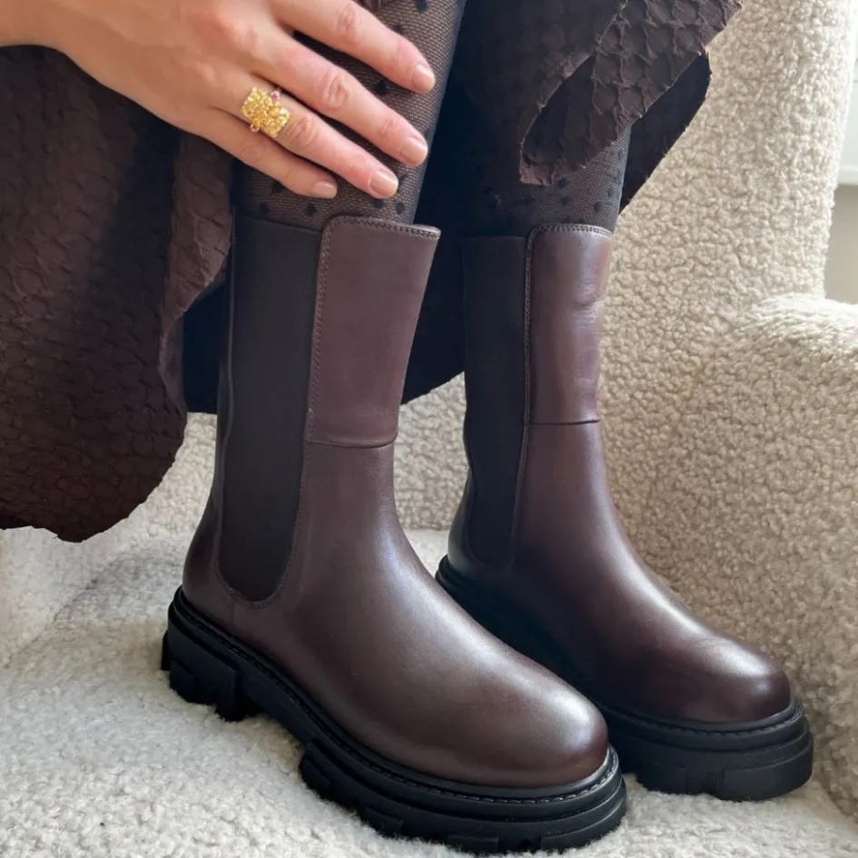 penny_girl__dark_brown_black_outsole_6.webp Copenhagen Shoes Chelsea Boots | Ankelstøvler*PENNY GIRL - Dark Brown (black Outsole) Pennygirl boot dark brown black outsole