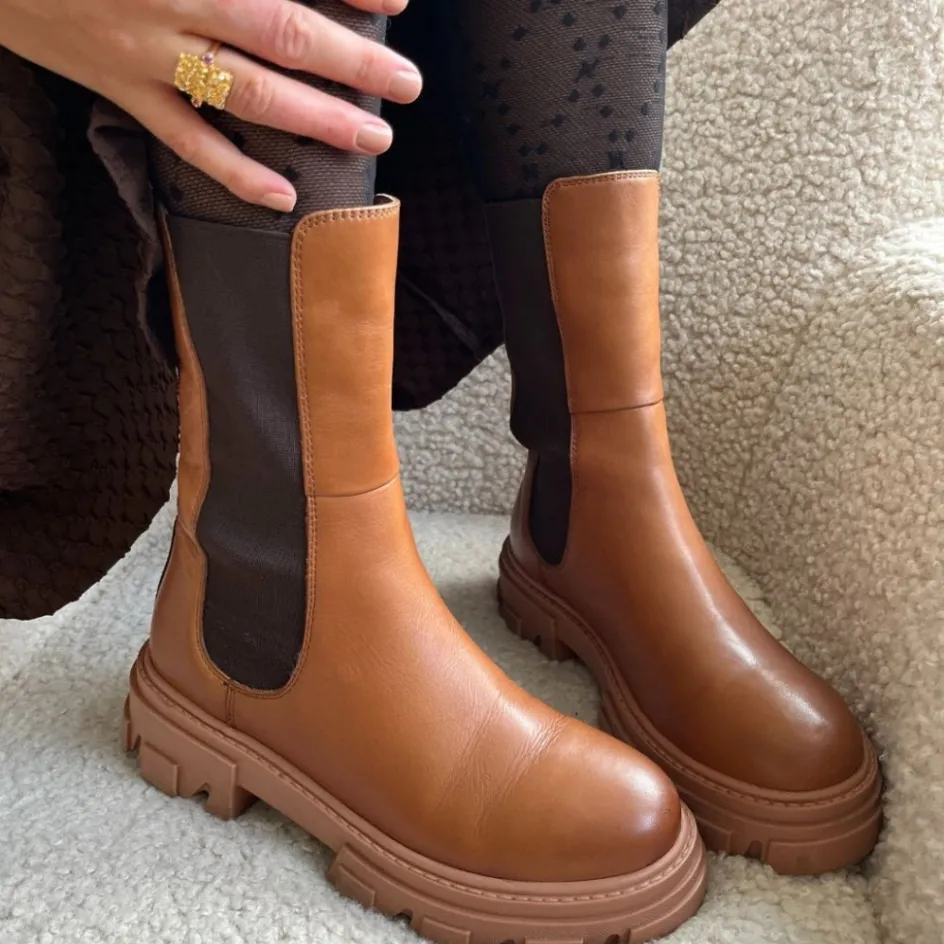 Copenhagen Shoes Chelsea Boots | Ankelstøvler*PENNY GIRL - Light Brown Pennygirl boot light brown
