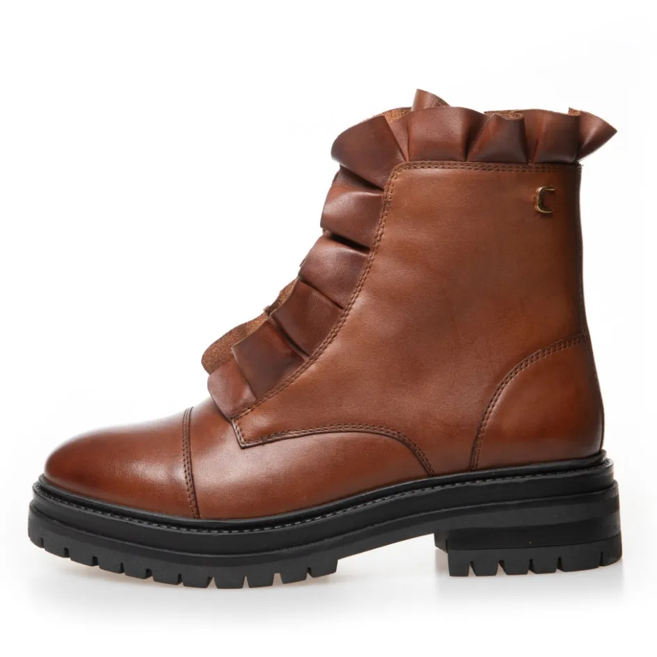 Copenhagen Shoes Ankelstøvler*PRETTY - COGNAC Prettyboots cognac