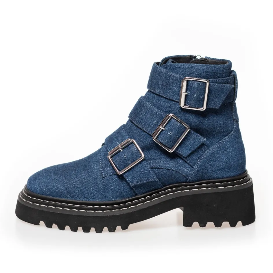 Copenhagen Shoes Ankelstøvler*RELEASED - DENIM Releasedboot denim