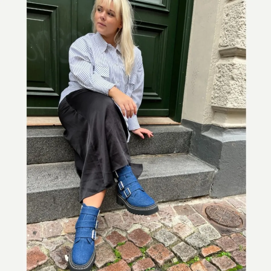 Copenhagen Shoes Ankelstøvler*RELEASED - DENIM Releasedboot denim